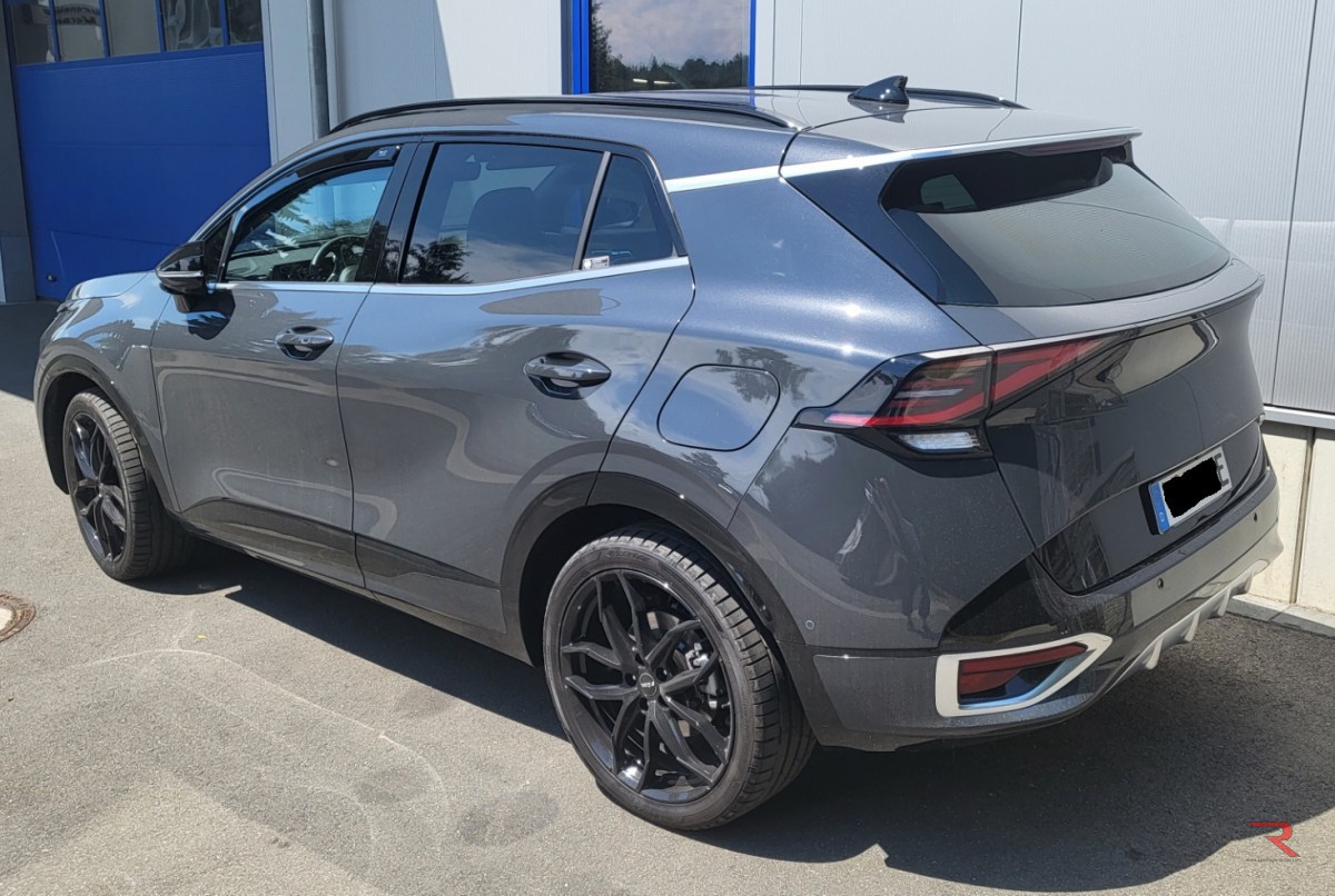 mit den neuen 20" Felgen mit 245x40